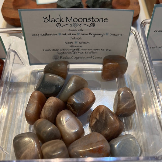 Black Moonstone Tumble