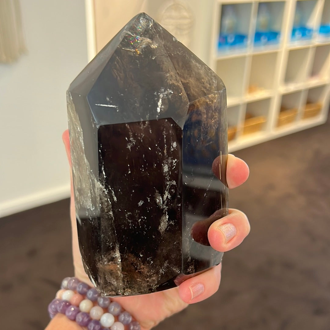 Smoky Rutilated Quartz Point