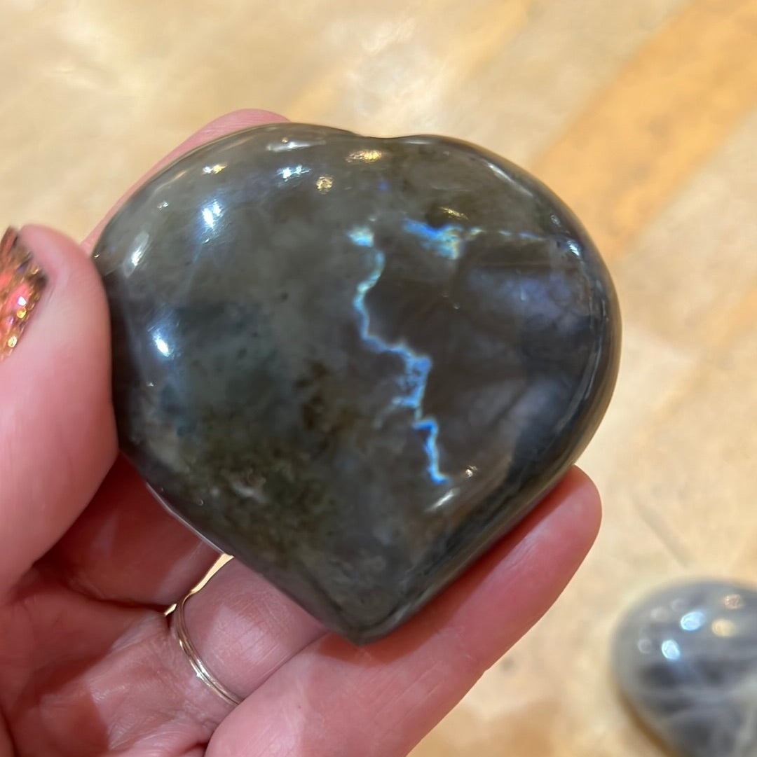 Labradorite Heart