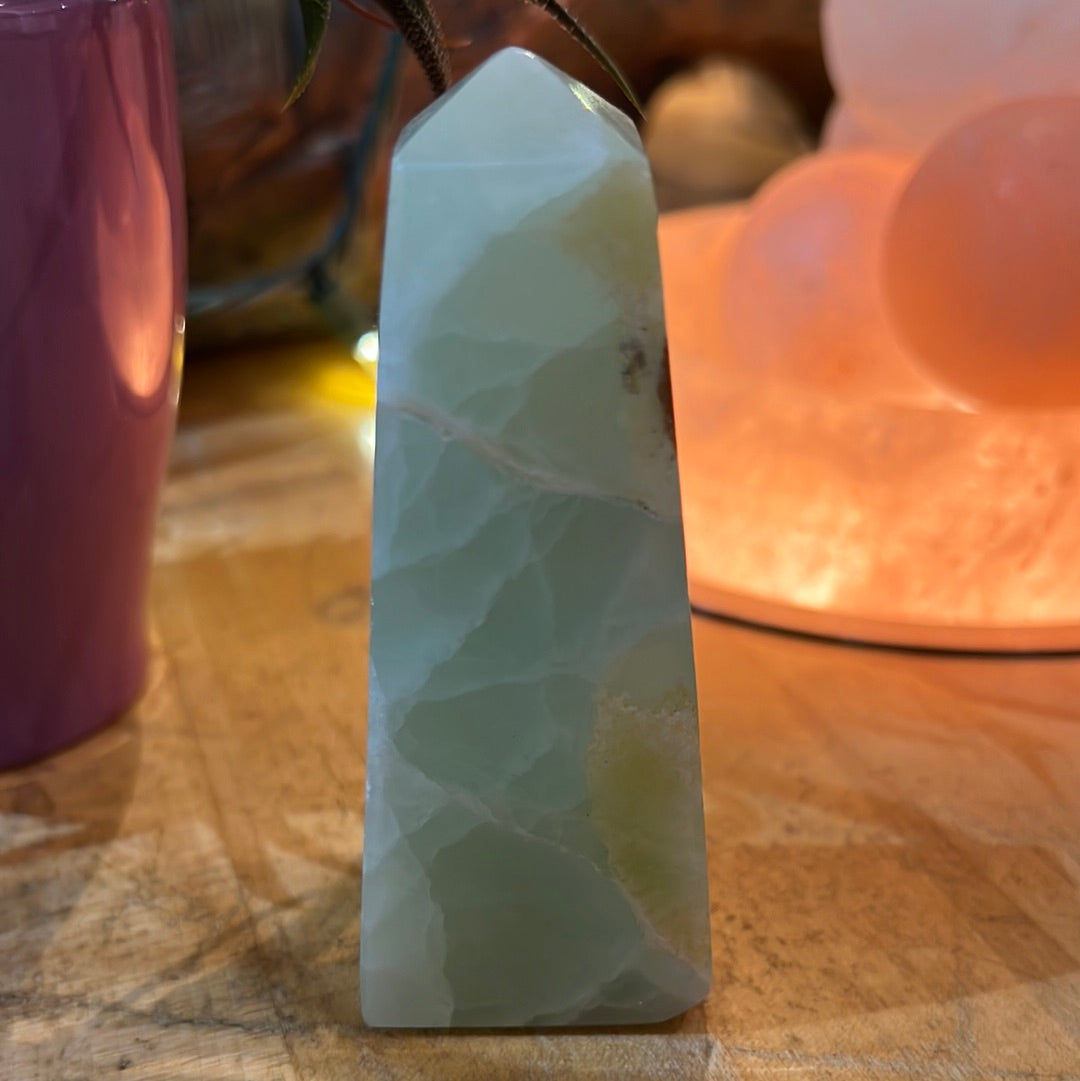 Pistachio Calcite Tower
