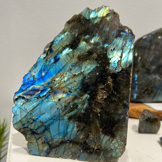Labradorite Half Polished