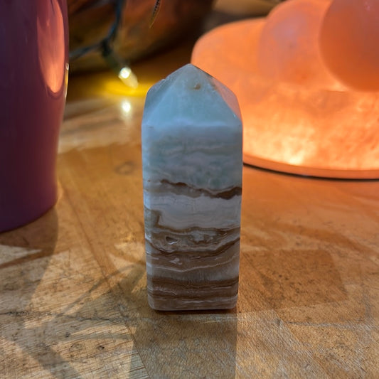 Caribbean Blue Calcite Tower