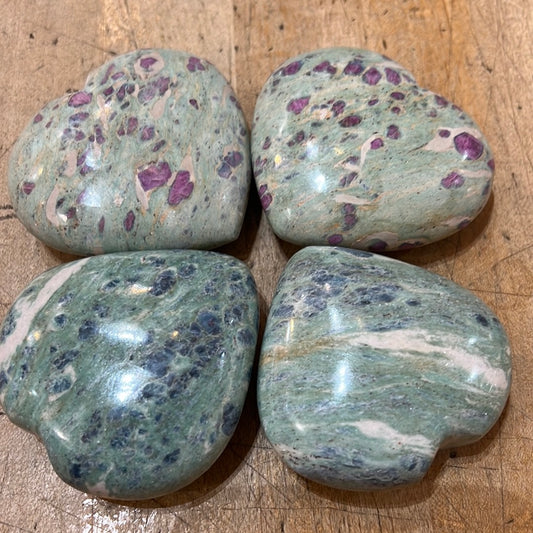 Ruby In Fuchsite with Kyanite Heart