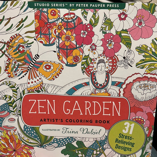 Zen Garden Artist’s Coloring Book