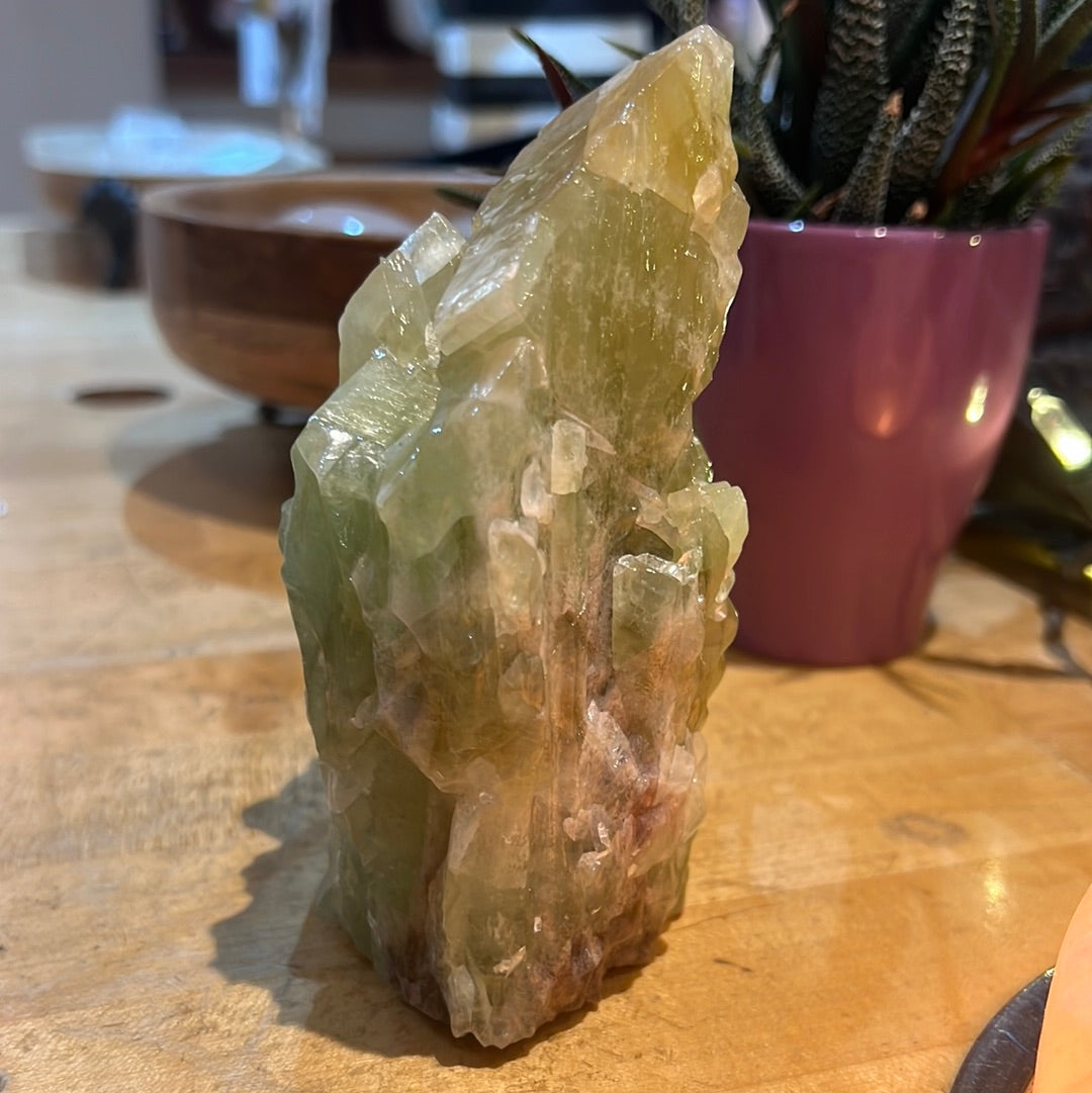 Green Calcite Chunk