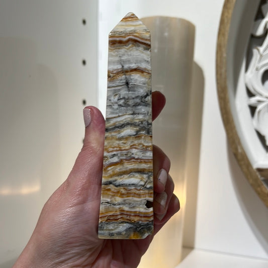 Brown Aragonite Tower