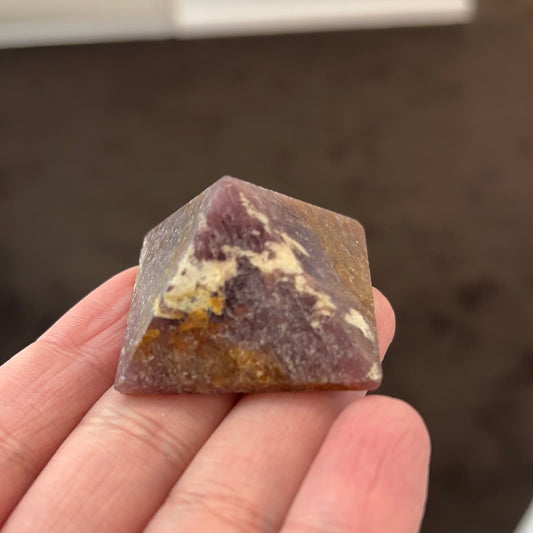 Lepidolite pyramid