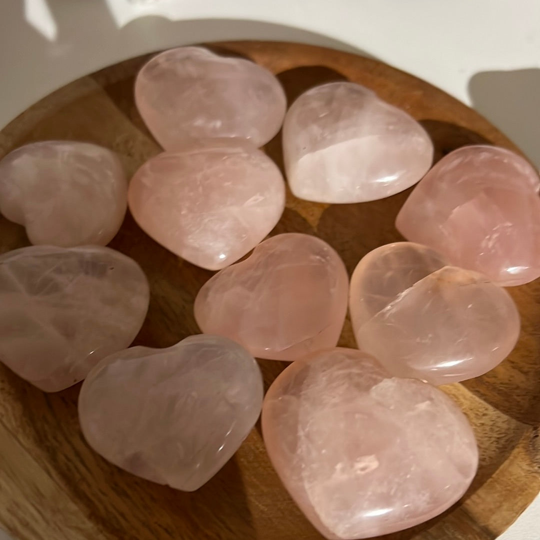 Rose Quartz Hearts