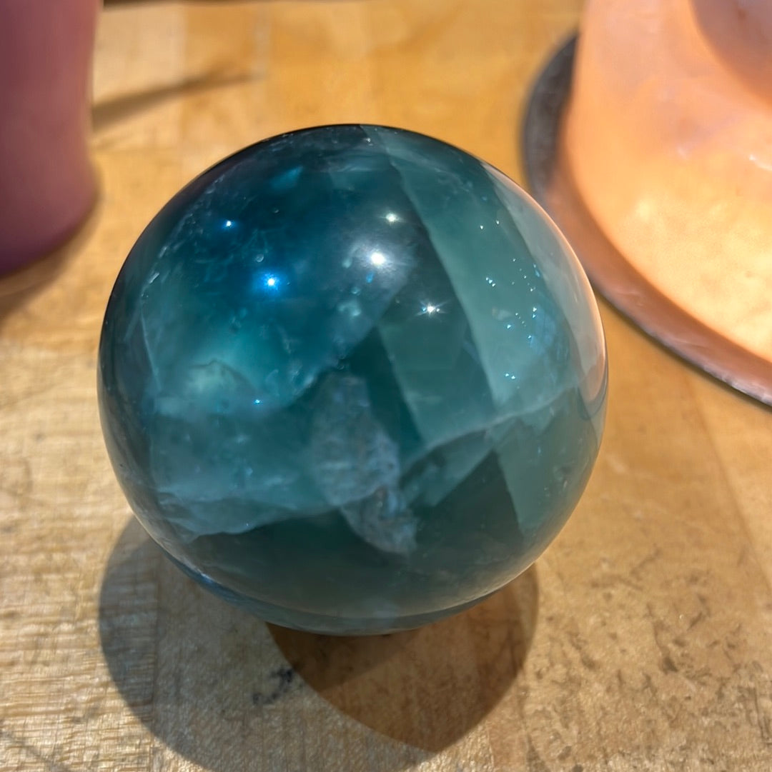 Rainbow Fluorite Sphere