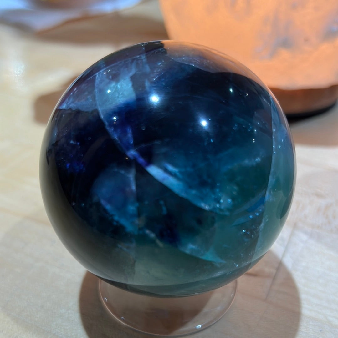 Rainbow Fluorite Sphere
