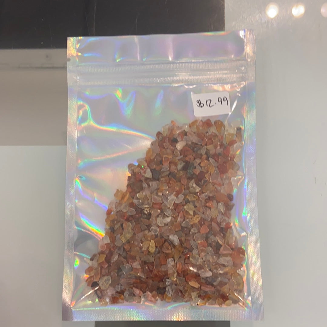 Large Carnelian Pixie Pebble Bag