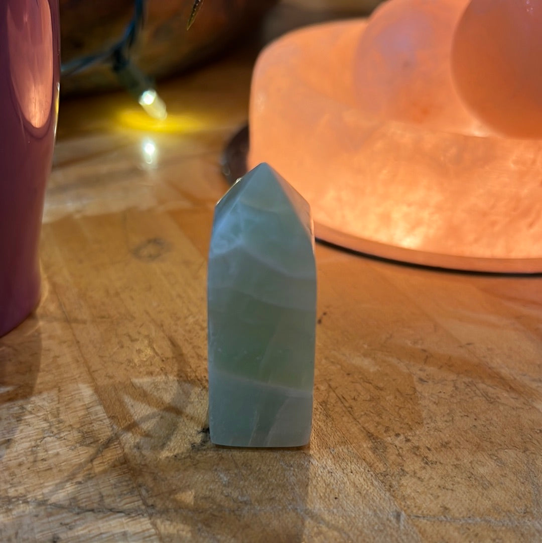 Pistachio Calcite Tower
