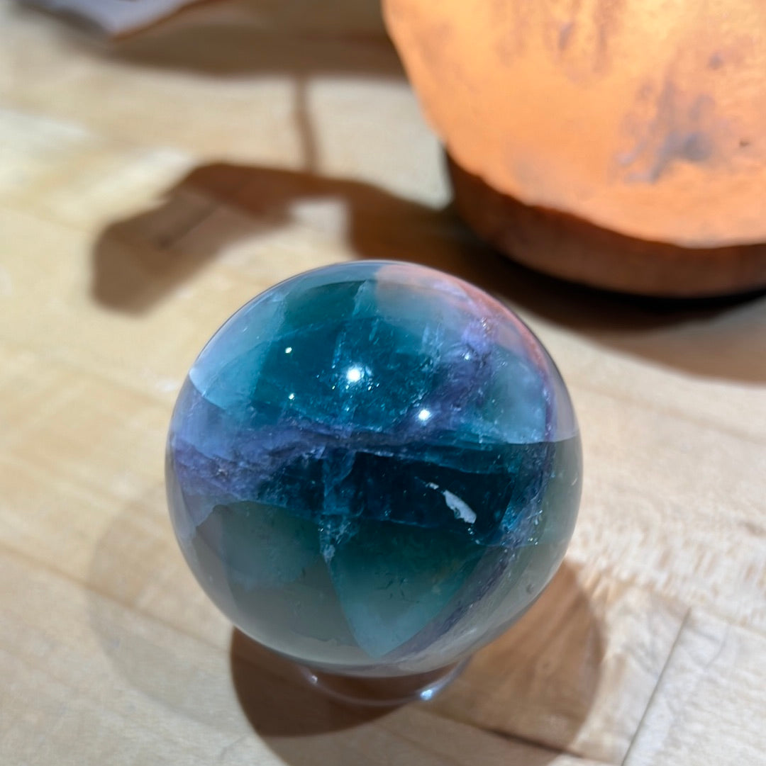 Rainbow Fluorite Sphere