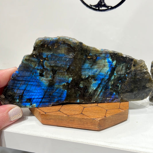 Labradorite Half Polished