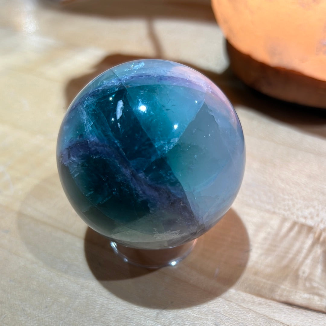 Rainbow Fluorite Sphere