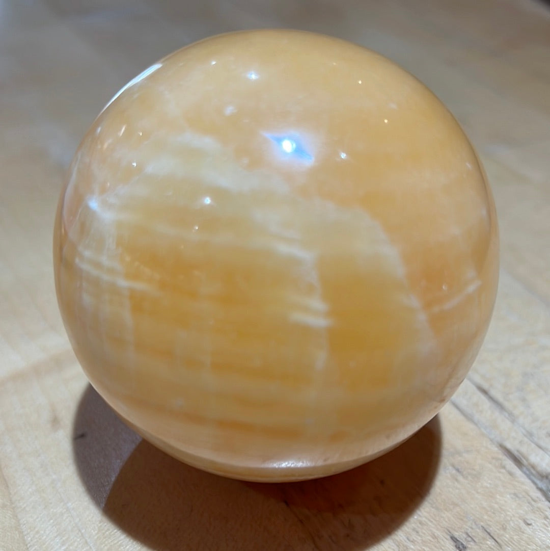 Orange Calcite Sphere