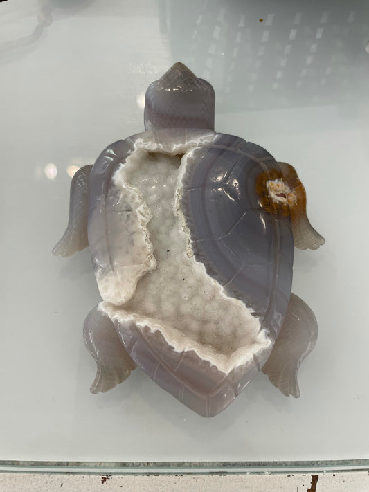 Druzy Agate Turtle