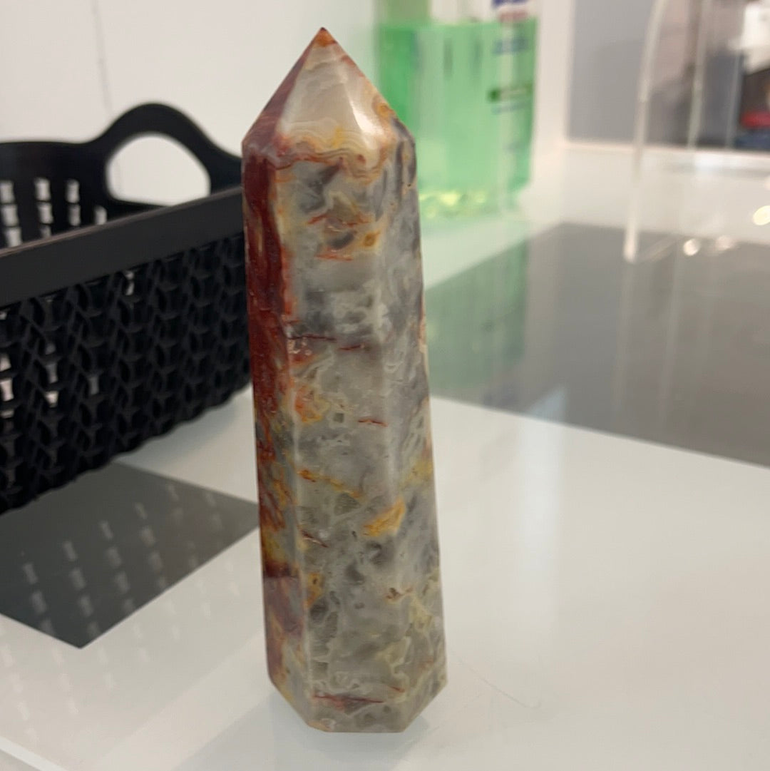 Crazy Lace Agate Tower
