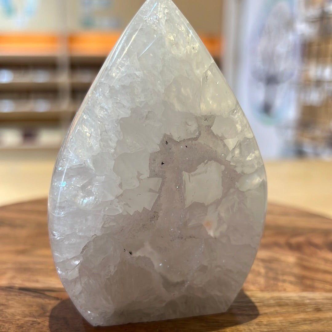 Druzy Agate Flame