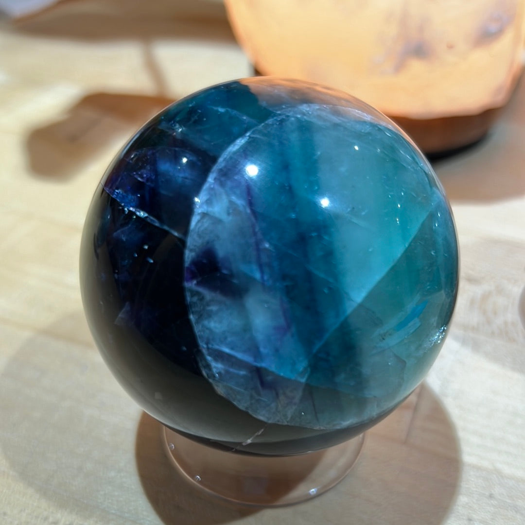 Rainbow Fluorite Sphere