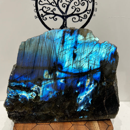 Labradorite Half Polished