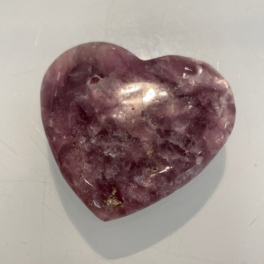 Lepidolite Heart