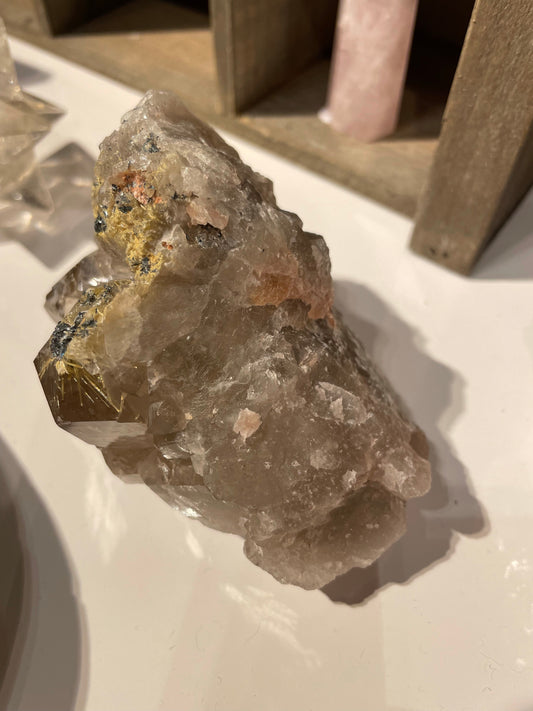 Smoky Quartz w/ Gold Rutile