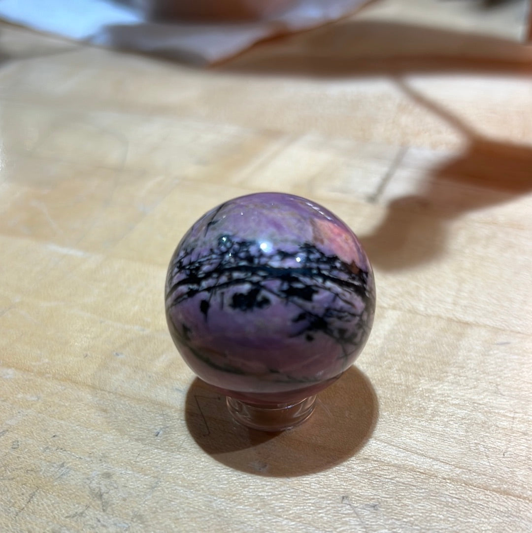 Rhodonite Sphere