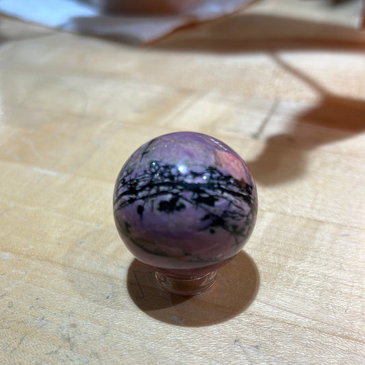 Rhodonite Sphere
