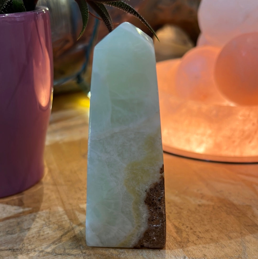 Pistachio Calcite Tower
