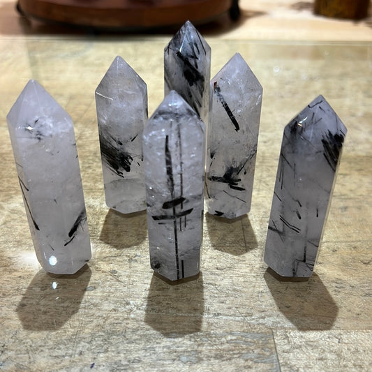 Tourmaline In Quartz Tower