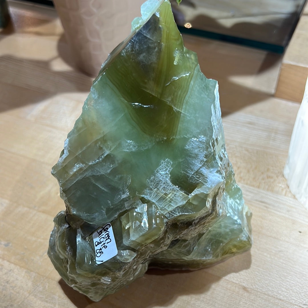 Green Calcite Chunk