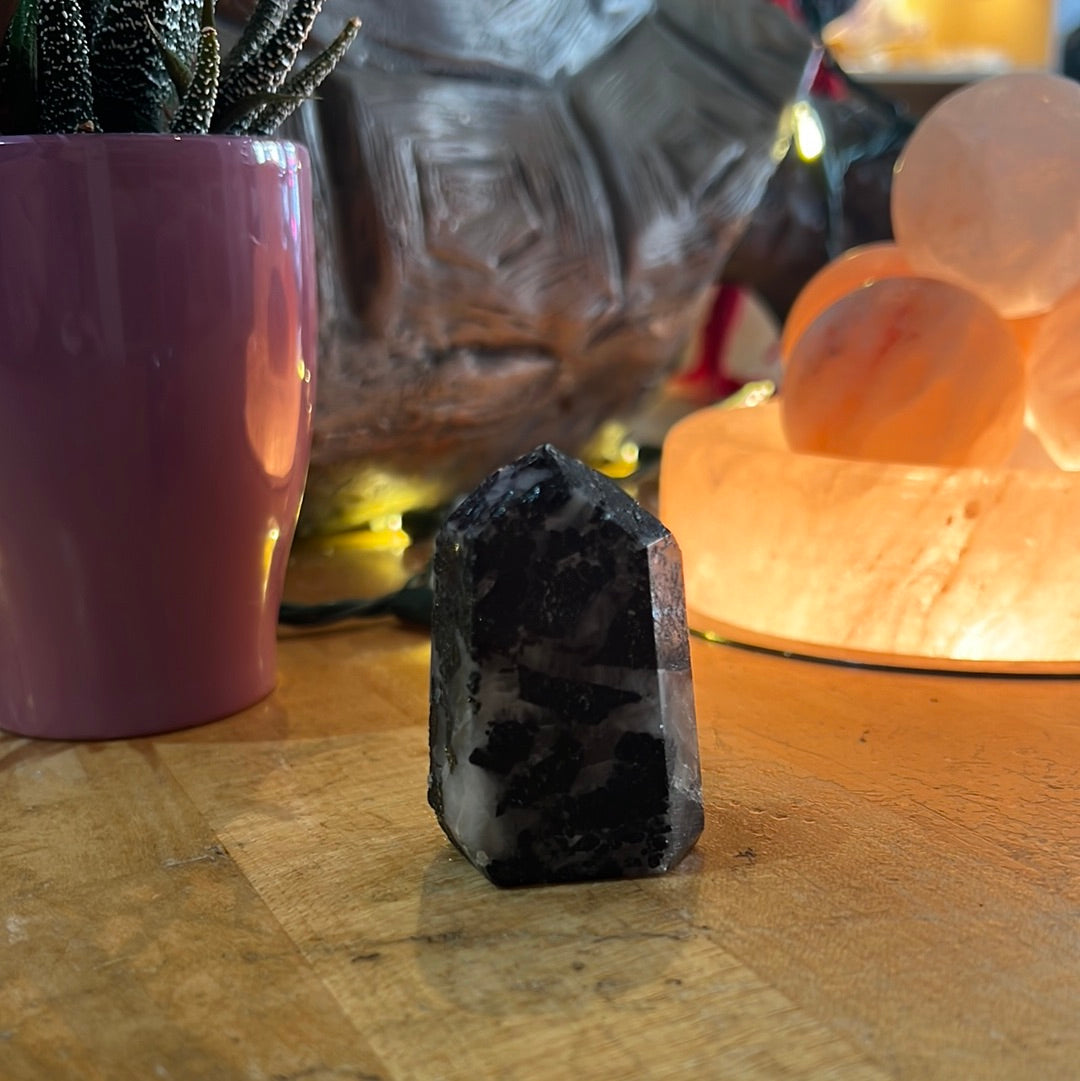 Tourmaline In Quartz Tower