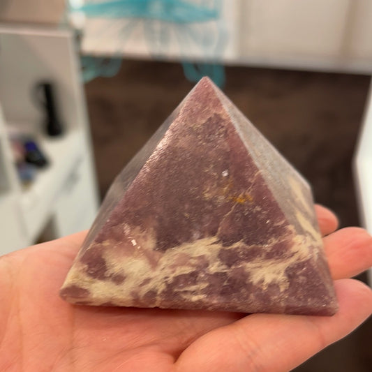 Lepidolite Pyramid