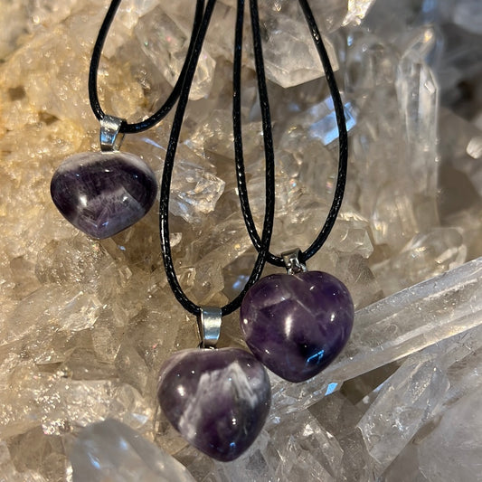 Amethyst Heart Pendant