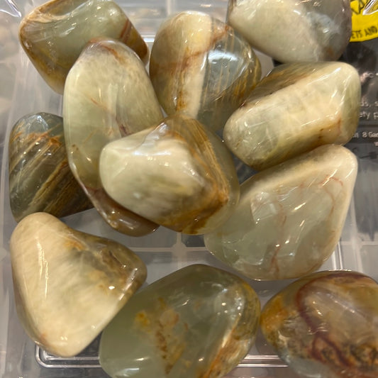 Aquatine Lemurian Calcite Tumble