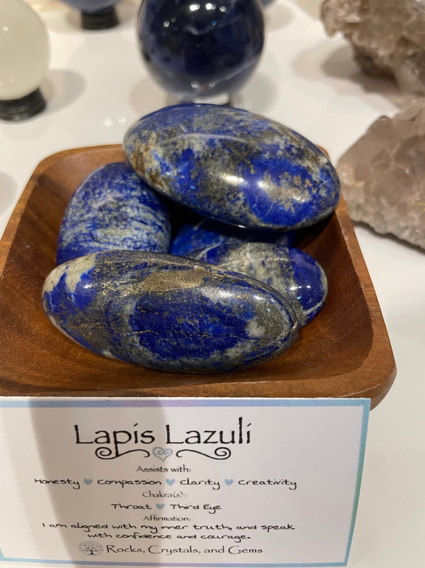 Lapis Lazuli Palm Stone