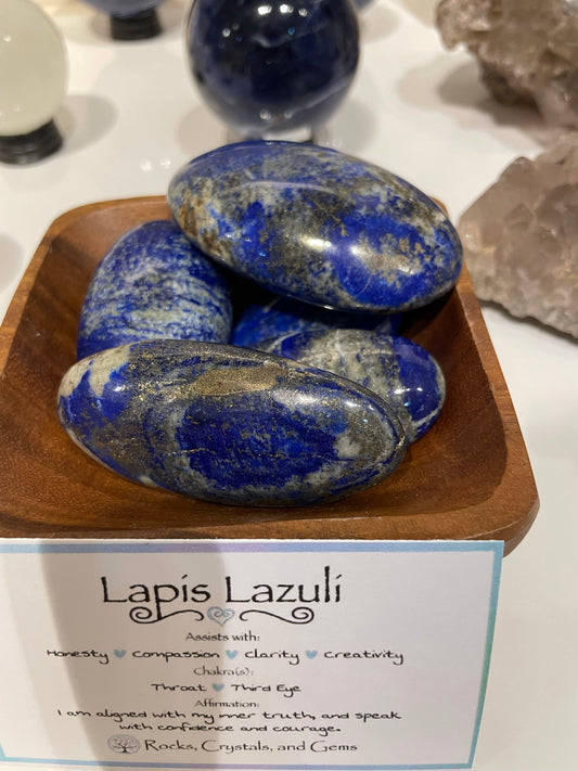 Lapis Lazuli Palm Stone