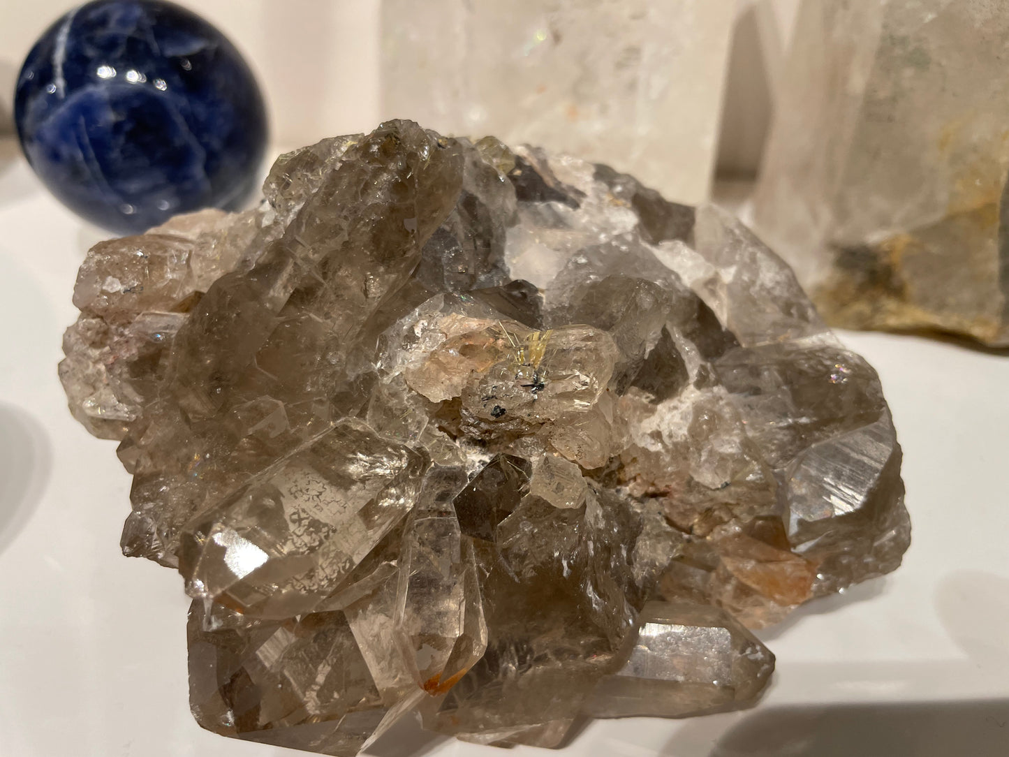 Smoky Quartz w/ Gold Rutile