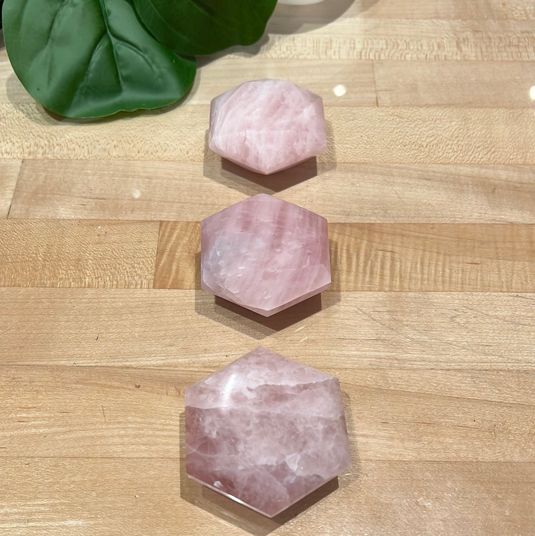 Rose Quartz Hexagon