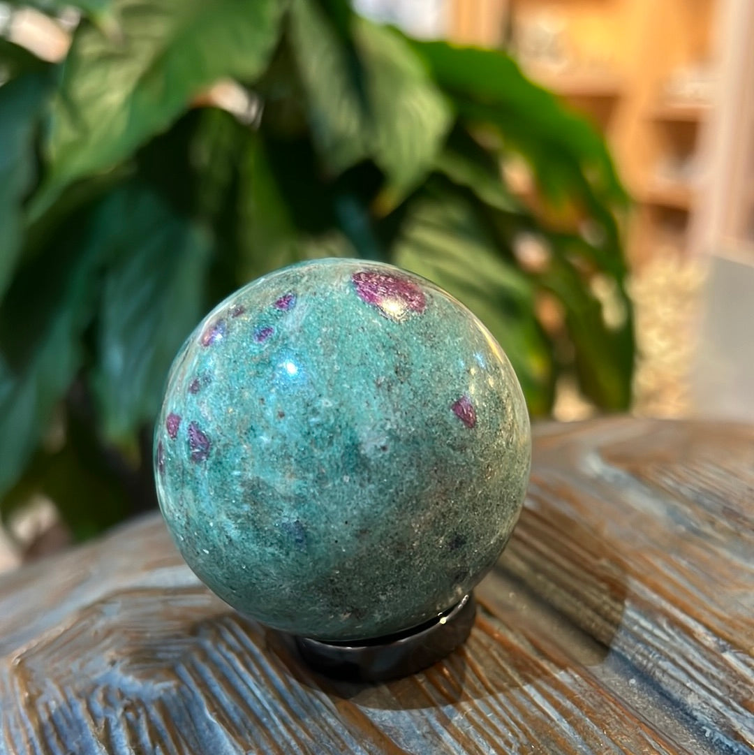 Ruby In Fuchsite Sphere