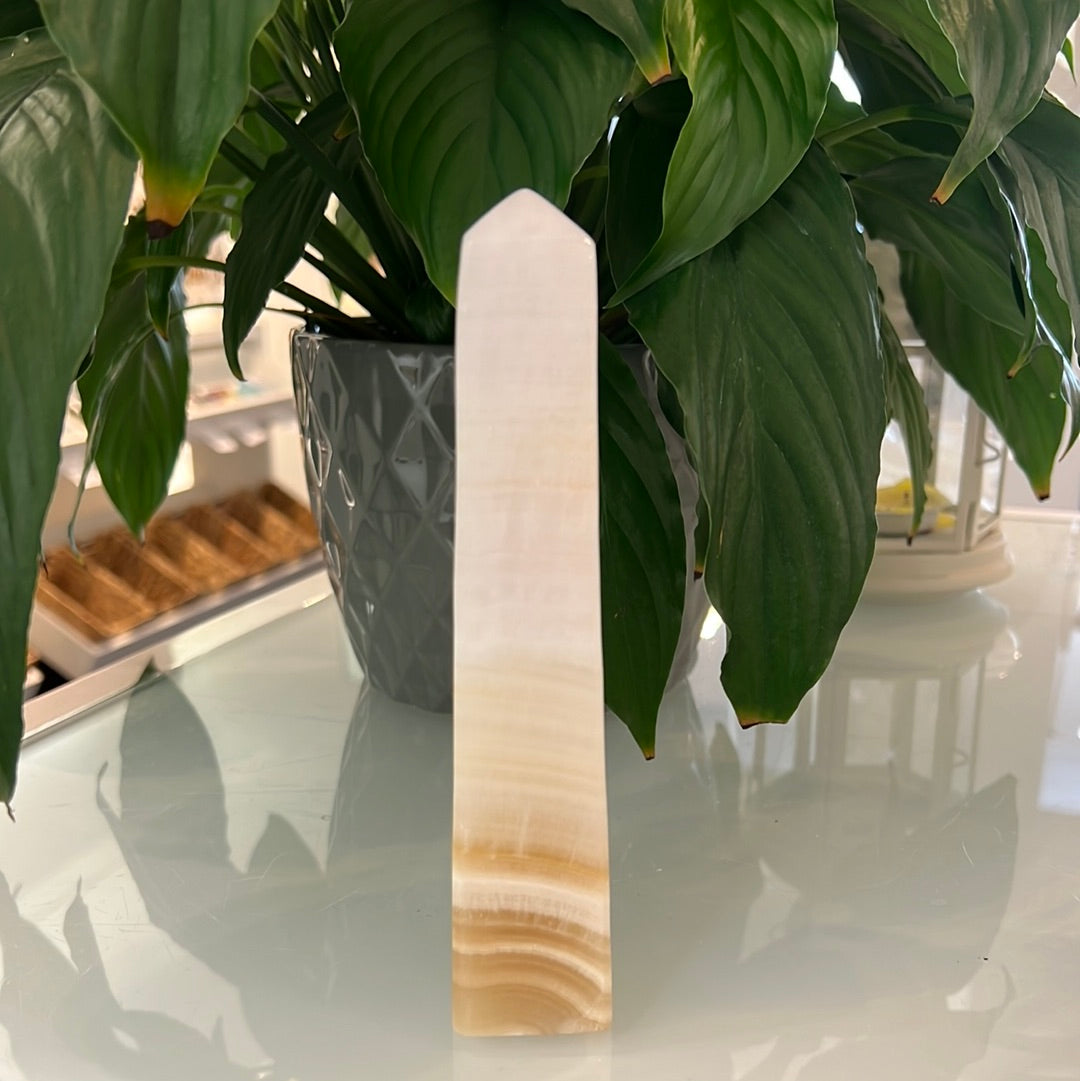Pink Calcite Tower