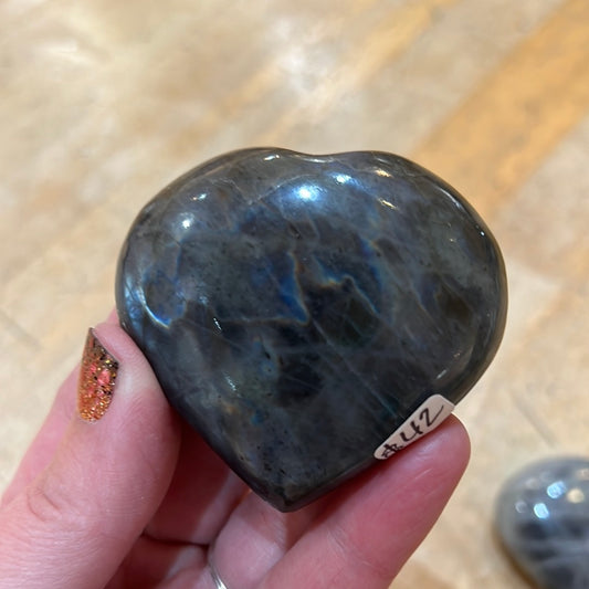 Labradorite Heart