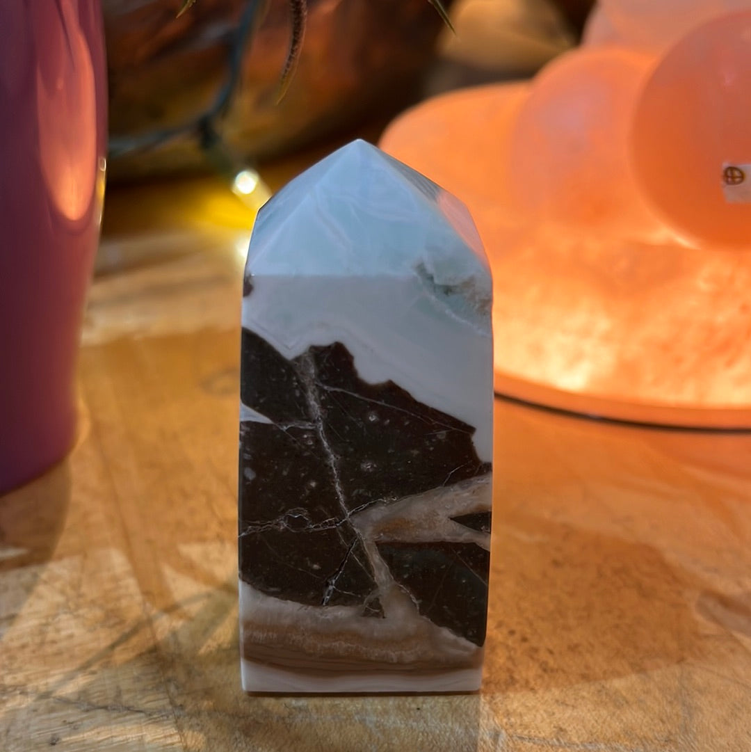 Caribbean Blue Calcite Tower