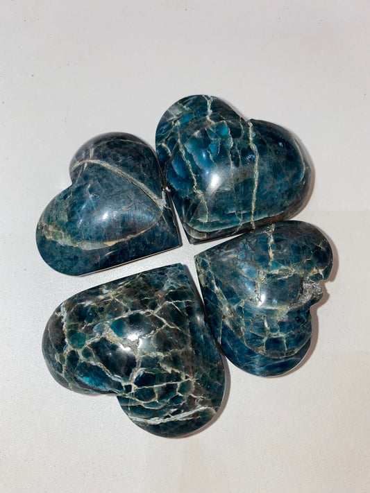 Blue Apatite Heart