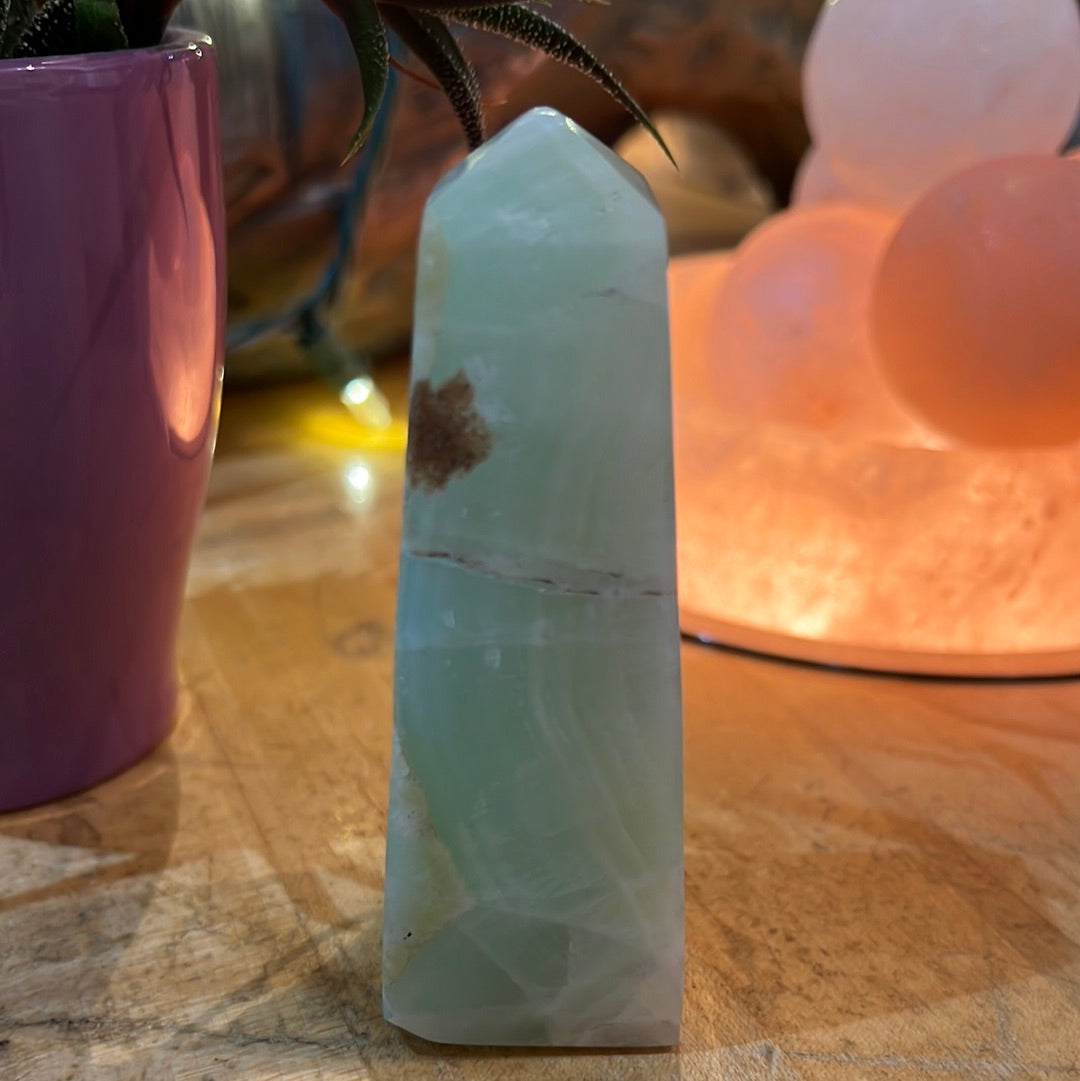 Pistachio Calcite Tower