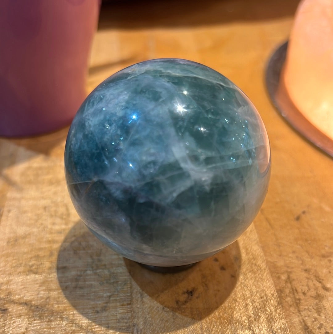 Rainbow Fluorite Sphere