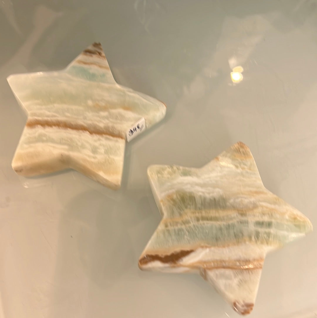 Caribbean Blue Calcite Star