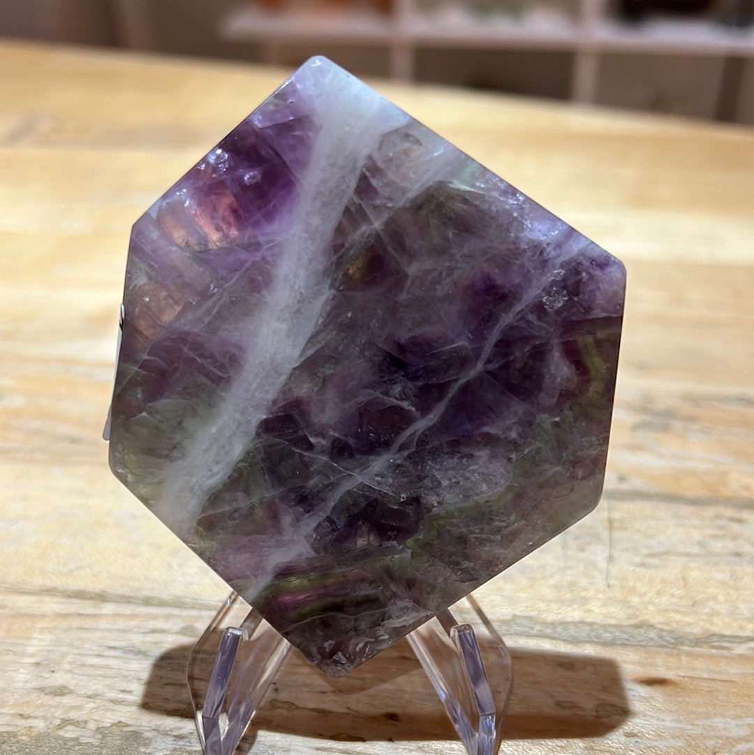 Rainbow Fluorite Slab
