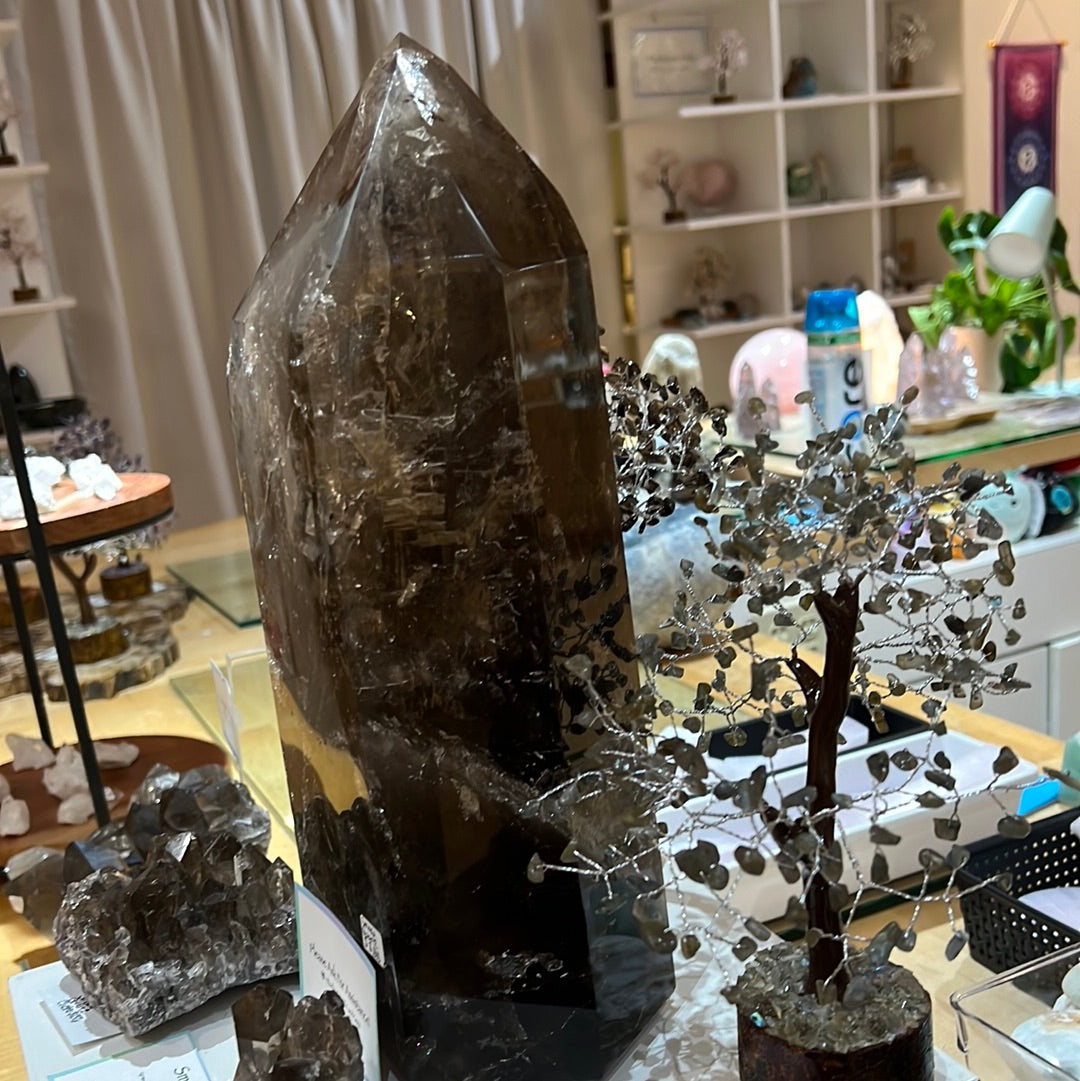 Large Smoky Quartz Tower